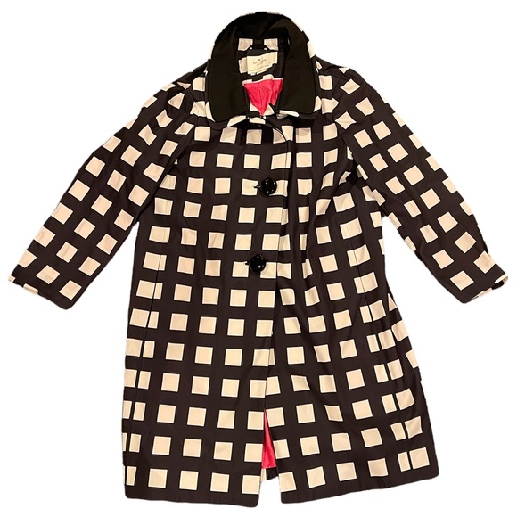 kate spade checkered coat | SM